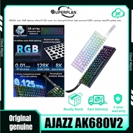 AJAZZ AK680V2 magnetic axis wired mechanical keyboard customized hot swappable, high return rate, lo