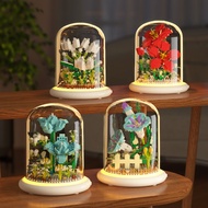 Building Block Flower Building Block Flower Toy Building Block Toy Small Particle Asse
