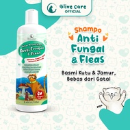 Olive Care Sampo Kucing Total Protection ANTI FUNGAL & FLEAS Jamur Kutu Scabies & Radang Kulit