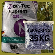 25KG BAJA SUBUR NOVATEC SUPREME 21-5-10-3+6s+TE PEMBAJAAN ANAK POKOK JADI SUBUR BAJA SUBUR