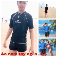 Áo bơi tay ngắn nam 407(30-100kg)