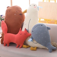 Cute Plush Toy Cartoon Whale Bear Seagull Animal Soft Pillow WeBareBear Plushie Stuffed Toy  Birthda