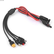 LUCKYUFT  Panel Extension Cable, MC4 to DC5521 7909 XT60 Female Connector 30A  Wire, Connector 1m Le