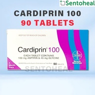 Cardiprin 100mg Aspirin & 45mg Glycine 90 tablets - 3 months supply