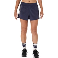 ASICS : 2012D178.500 ASICS ICON 4IN SHORT WOMEN RUNNING ผู้หญิง กางเกงขาสั้น ของแท้  INDIGO FOG