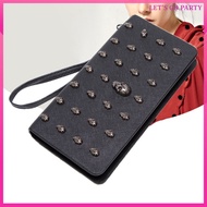 Card Holder Wallet for Women Ladies Goth Purse Purses Black Money 20x10.5x2.5cm  uiran
