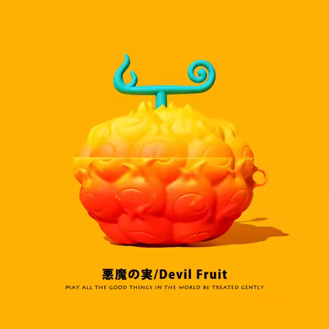 Devil Fruit Cartoon Cute Cover for Apple AirPods 4 Earphone Protective Case for AirPods Pro 3 2 Char
