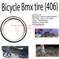 20 x 1.75 BMX Tire – White Wall (Deli Original)