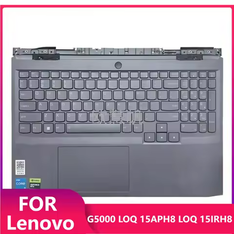 T New For Lenovo G5000 LOQ 15APH8 LOQ 15IRH8 Laptop Upper Case Palmrest Keyboard 5CB1L49781 AP3X3000