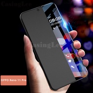 Phone Case OPPO Reno 11 Pro Smart Transparent View Flip Leather Cover Full Protect Stand case for OPPO Reno 11 Back Cover Casing