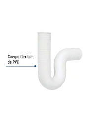 Céspol flexible de PVC de 1-1/4" para lavabo, Foset