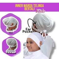 INNER SCARF TELINGA BERTALI BUDAK / WARDA TALI KIDS / WARDA TELINGA BUDAK / ANAK TUDUNG ANTI PEKAK /