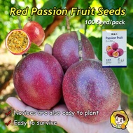 100pcs Original Rare Red Passion Fruit Seeds for Planting Dwarf Passion Fruit Live Plant Gardening S