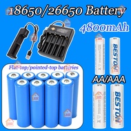 SG Wholesale AA/AAA Battery Rechargeable Battery 18650/26650 Lithium Li-ion Rechargeable Battery