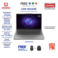 LENOVO LOQ 15IAX9E 83LK00A0MJ GAMING LAPTOP ( I5-12450HX, 8GB RAM, 512GB SSD, RTX2050,15.6'' FHD 144