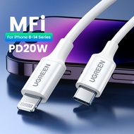 UGREEN PD 20W USB C To Ligtning PD Fast Charging Cable compatible for  iPhone 14 13 12 11 X XS XR 8 
