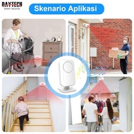DAYTECH Alarm Infrared Terpisah Sudut Deteksi 180°  Rumah Kosong Aman 24 Jam Sensor Gerak Anti Malin