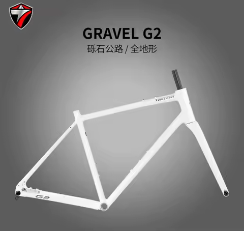 Twitter-Alumium Alloy Gravel Bike Frame with Carbon Fork, Road Frameset, Disc Brake,Thru Axle,12x142