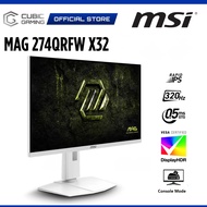 MSI 27" MAG 274QRFW X32 WQHD (2560 x 1440 @320Hz) Rapid IPS LCD Gaming Monitor (0.5ms, Input: HDMI+D