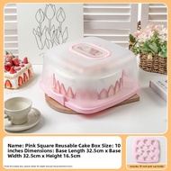 MEIDI | Reusable Fresh-keeping Handheld Cake Box 10inch Square