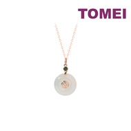 TOMEI Nephrite Series Necklace Rose Gold 750
