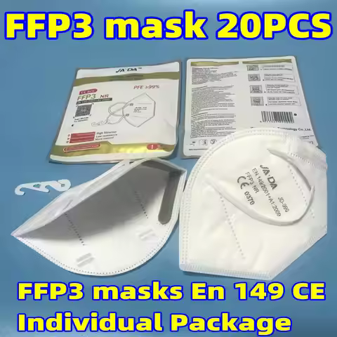FFP3 masks 3D Protective Face Mask Eu Approved En 149 CE 0370 Respiratory Protection Individual Pack