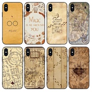 Harry Potter Retro Map Phone Case Suitable for iPhone 15 16 Pro Max iPhone 14 13 Plus 12 Mini 11 XS 