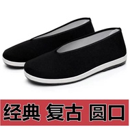 Ready Stock spot Old Beijing Cloth Shoes Old Beijing Cloth Shoes Old Man Happy Monk Costume Shoes Me