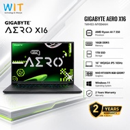 GIGABYTE AERO X16 1WH93-MY894AH (AMD Ryzen Al 7 350/16GB-32GB RAM/1TB SSD/16''WQXGA/RTX5070 8GB/W11/