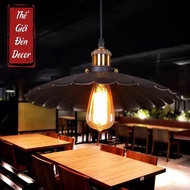 Petal-shaped flying saucer lampshade with copper base 26CM 30CM decor lamp T028