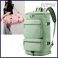 กระเป๋ากระเป๋าเดินทางความจุขนาดใหญ่สีทึบอเนกประสงค์สำหรับผู้หญิง IVPQV กระเป๋าสะพายแฟชั่นสำหรับผู้หญิงกระเป๋ากระเป๋าเดินทางใบกระเป๋าสะพายไหล่