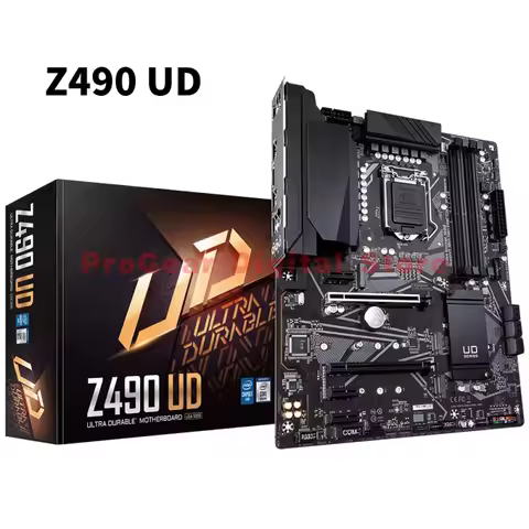 for Gigabyte Z490 UD LGA 1200 DDR4 ATX Gaming Motherboard Supports 10th/11th Gen Intel