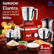 SURUCHI Elantra 800W Powerful Mixer Grinder 5 Jar Set with Juicer Wet Dry Masala Blender Heavy Duty 