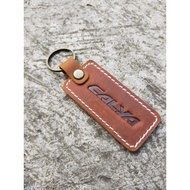TOYOTA GANTUNGAN Keychain genuine cowhide calyaTOYOTA car keychain key fob
