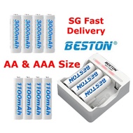Beston Rechargeable Battery 1.2v AA/AAA  NiMH High Capacity