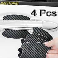 ANTIONE Car Door Bowl Sticker Car Goods Exterior Carbon Fiber Texture Car Accessories Door Handle Stickers Anti-Scratch Car Door Stickers