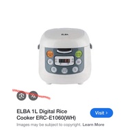 Elba 1L mini rice cooker (preloved)