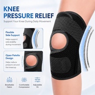 Knee Brace Support Compression Sleeve for Pain, Acl, Mcl Injury Recovery Sokongan Penahan Lutut Mamp