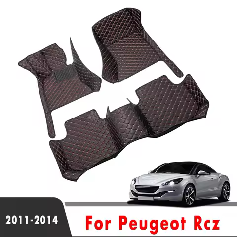 Carpets For Peugeot Rcz 2014 2013 2012 2011 Car Floor Mats Artificial Leather Waterproof Custom Inte