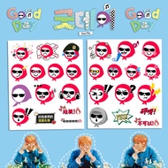 G-DRAGON GOOD DAY Variety Emoticon Stickers Transparent PVC Waterproof Stickers Handbook Stickers GD