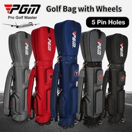 PGM Golf Bag with Wheels Ultra-light Sport Standard Golf Bags Large Capacity Golf Aviation Ball Storage Multifunctional