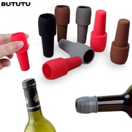 BUTUTU Red Wine Sealer, Reusable Silicone Wine Bottle Stopper, Creativity Sparkling Wine Bottle Stop