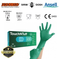 Ansell TouchNTuff 7g Disposable Powder Free Nitrile Glove Food Grade Chemical Medical TNT ANS-92-600