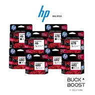 NEW HP 46 / 704 / 678 / 680 / 682 BLACK COLOR ORIGINAL INK ADVANTAGE CARTRIDGE FOR HP PRINTER