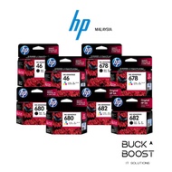 NEW HP 46 / 47 / 678 / 680 / 682 BLACK COLOR ORIGINAL INK ADVANTAGE CARTRIDGE FOR HP PRINTER