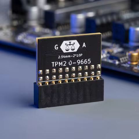 TPM2.0 Module with SLB9665 Chip, 20Pin 2.54mm 2×10P Security Encryption Module Compatible with PC Mo