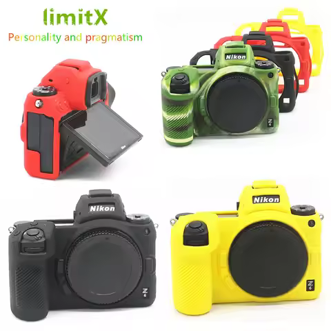 Silicone Armor Skin Case Body Cover Camera Bag Anti-skid Texture Design For Nikon Z30 Z5 Z6 Z7 Z6II 