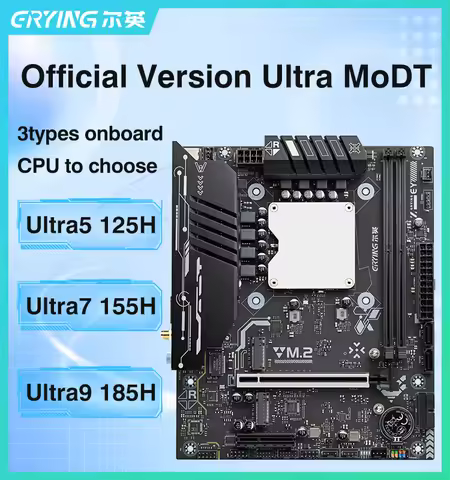 Erying M-ATX Ultra 185H 155H 125H CPU Motherboards Combo for Desktops LGA115X DDR5 Dual Channel M.2 