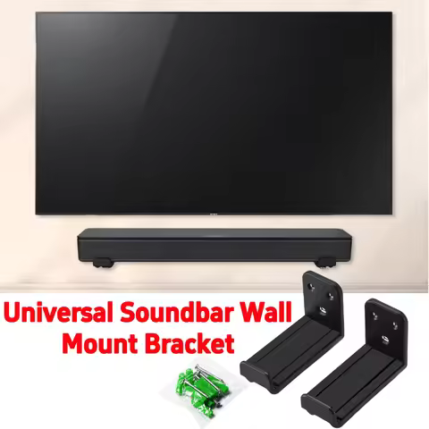 Universal Soundbar Wall Mount Kit for Samsung Vizio LG for Bose Speaker Bracket Anti-Drop Soundbar S