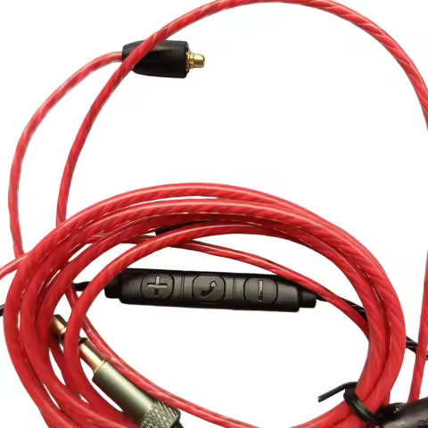 Gold Plated 3.5mm Audio Cable For Shure SE215 SE535 SE425 SE315 SE836 With MMCX Interface Oxygen Fre